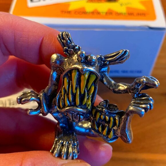 Vintage 1989 Hudson Pewter "Compewter Gremlin" figure - BITanBYTE